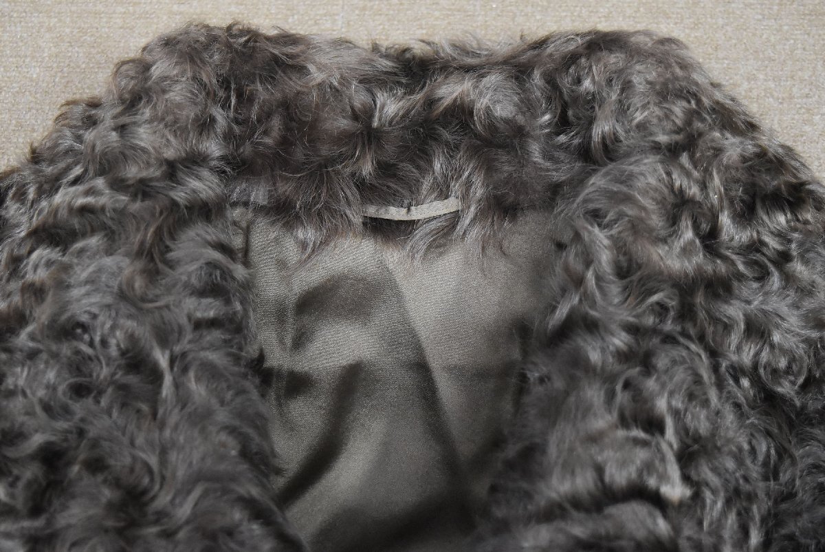 A-730_K 中古 ジャンク品 MoonBatFur ムーンバットファー パステルミンク 八分 コート サイズ15 ブラウン 毛皮 リアルファー アウター_画像10