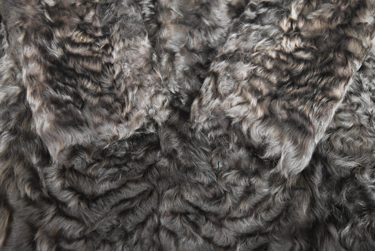 A-730_K 中古 ジャンク品 MoonBatFur ムーンバットファー パステルミンク 八分 コート サイズ15 ブラウン 毛皮 リアルファー アウター_画像9