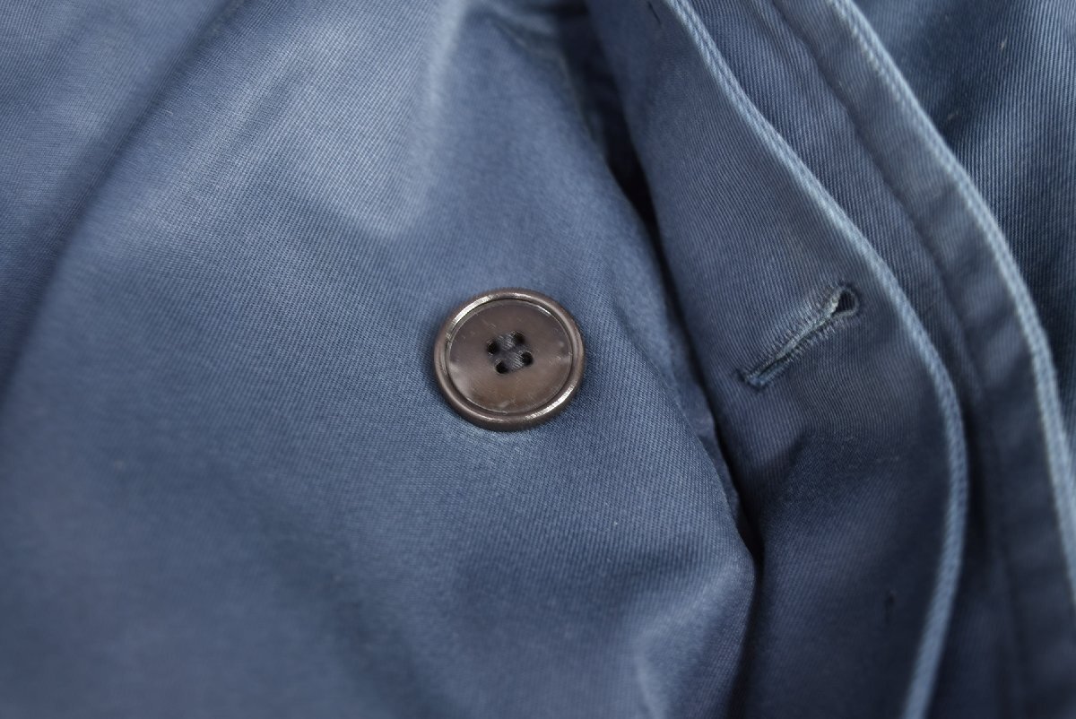 C-331 中古 ジャンク品 Bartson's バートソンズ ステンカラー コート ネイビー ボアライナー付き サイズ46 ベルギー製 メンズ ジャケット_画像6