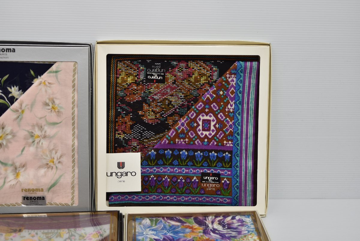 C-310 中古 ジャンク品 レディース ブランド 小物 まとめ売り スカーフ ハンカチ 小物入れ 等 イヴサンローラン ランバン ニナリッチ 婦人_画像3