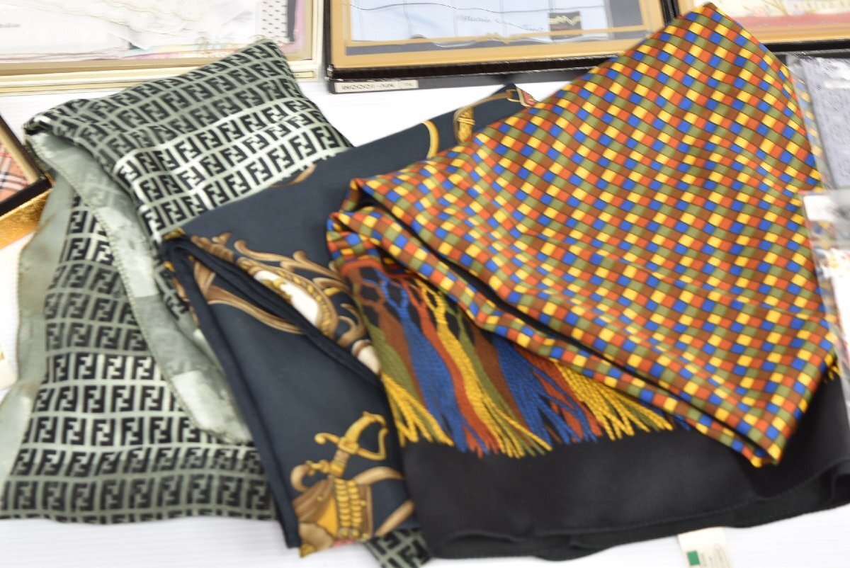 C-310 中古 ジャンク品 レディース ブランド 小物 まとめ売り スカーフ ハンカチ 小物入れ 等 イヴサンローラン ランバン ニナリッチ 婦人_画像7