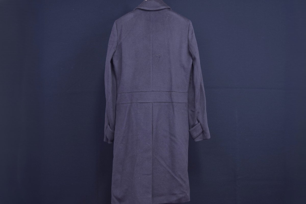 C-345 中古 未使用 ジャンク品 cacharel キャシャレル ウール ロングコート 黒 サイズ36 リトアニア製 アウター ジャケット アンゴラ_画像3