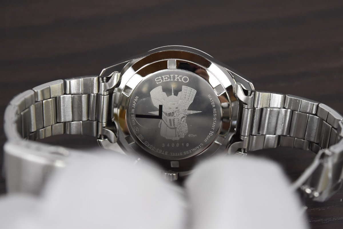 A-590 中古 未使用 ジャンク品 SEIKO セイコー マジンガーZ 50周年記念 ウォッチ 腕時計 8T63-00K0 ロボット アニメ マンガ 永井豪_画像7