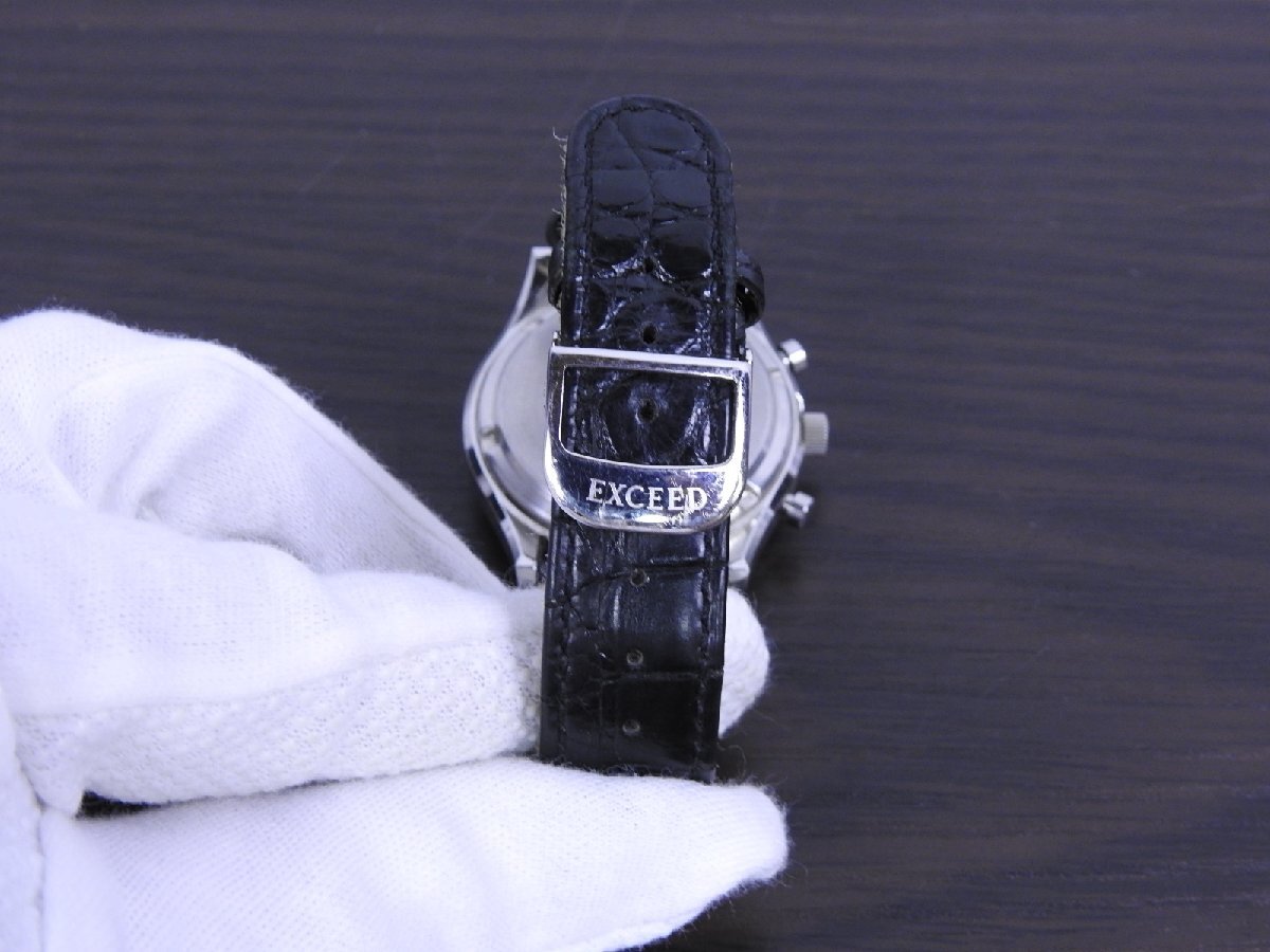 B-597 中古 ジャンク品 CITIZEN シチズン エクシード エコドライブ 腕時計 B510-H23281 自動巻き 稼働品 メンズ ウォッチ アナログ 黒_画像8