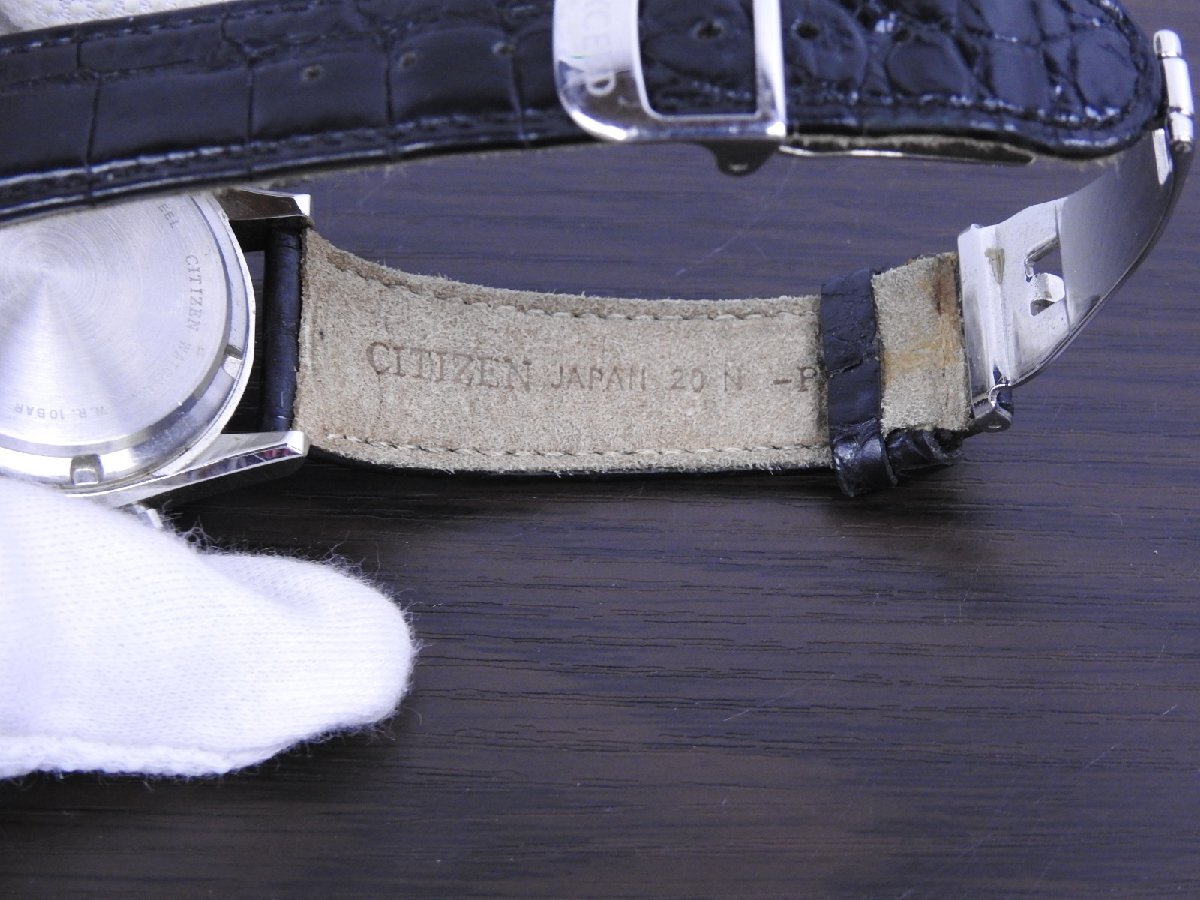 B-597 中古 ジャンク品 CITIZEN シチズン エクシード エコドライブ 腕時計 B510-H23281 自動巻き 稼働品 メンズ ウォッチ アナログ 黒_画像7