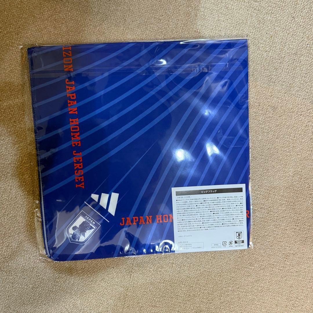 【新品未開封】非売品 日本代表 ビッグフラッグ 新ユニフォーム柄_画像3