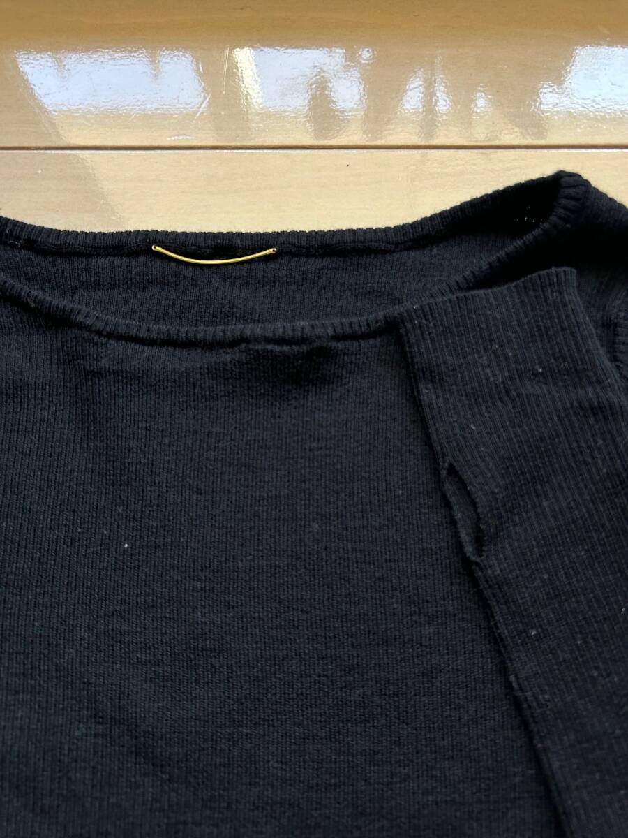 貴重!★L'Appartement アパルトモン ボートネック Rib Knit ブラック 15400円★_画像5