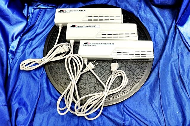 3台セット アライドテレシス　レイヤー2スイッチ　GS908S-TP V2　 1921R　60463Y_画像1
