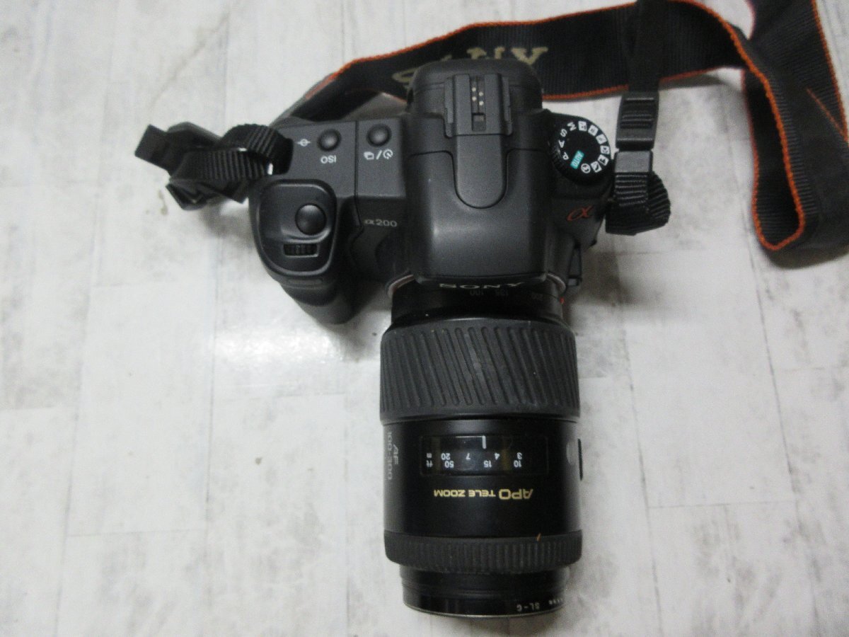 227. SONY ソニー α200 DSLR-A200 MINOLTA AF APOTELE ZOOM 100-300mm 1:4.5(32)-5.6 デジタル一眼 デジカメ デジタルカメラ 【星見】_画像4