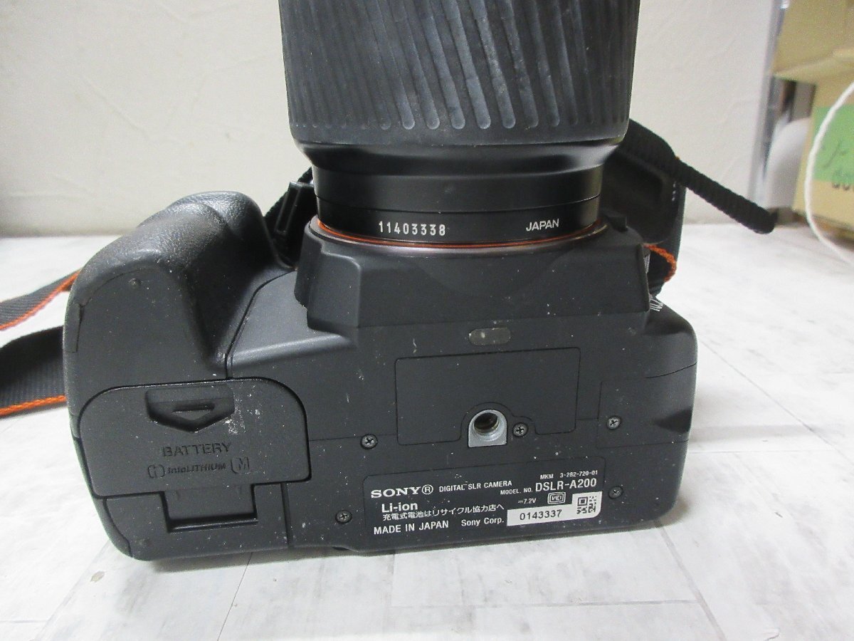 227. SONY ソニー α200 DSLR-A200 MINOLTA AF APOTELE ZOOM 100-300mm 1:4.5(32)-5.6 デジタル一眼 デジカメ デジタルカメラ 【星見】_画像8