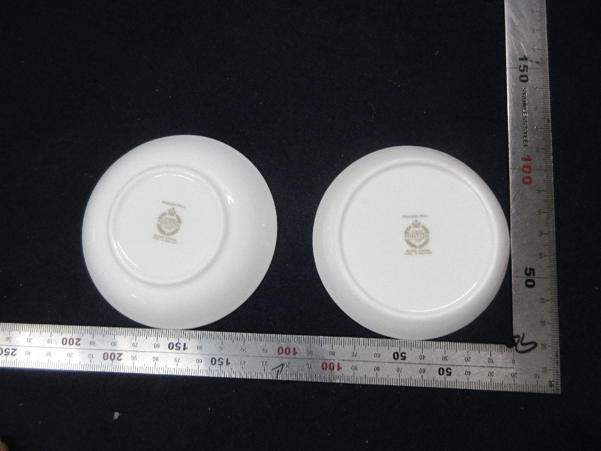 b MINTON ミントン HADDON HALL ハドンホール プレート 4客 まとめ 小皿 【星見】_画像7
