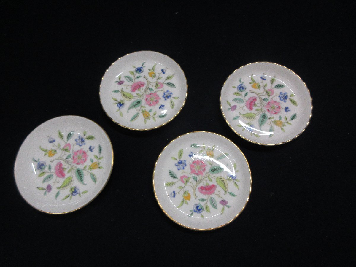 b MINTON ミントン HADDON HALL ハドンホール プレート 4客 まとめ 小皿 【星見】_画像1