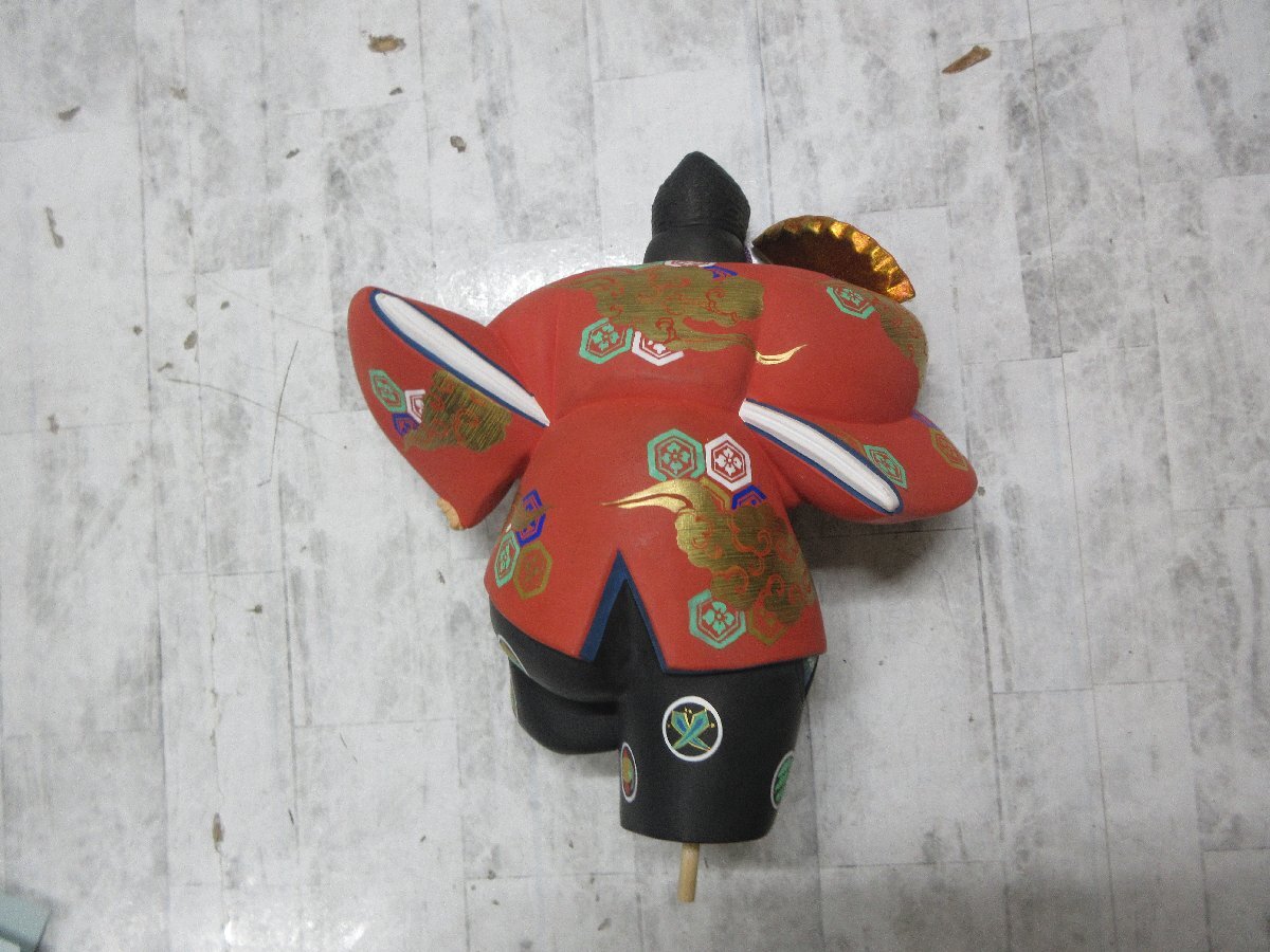 yo7 人形師 中村信喬 作 博多人形 彩色「福の神」置物 【星見】_画像8