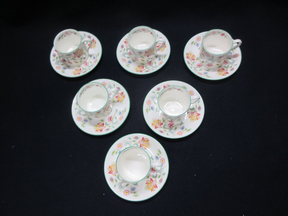 yo5 MINTON ミントン HADDON HALL ハドンホール カップ&ソーサー 6客 まとめ カップ ソーサー C&S 【星見】_画像2