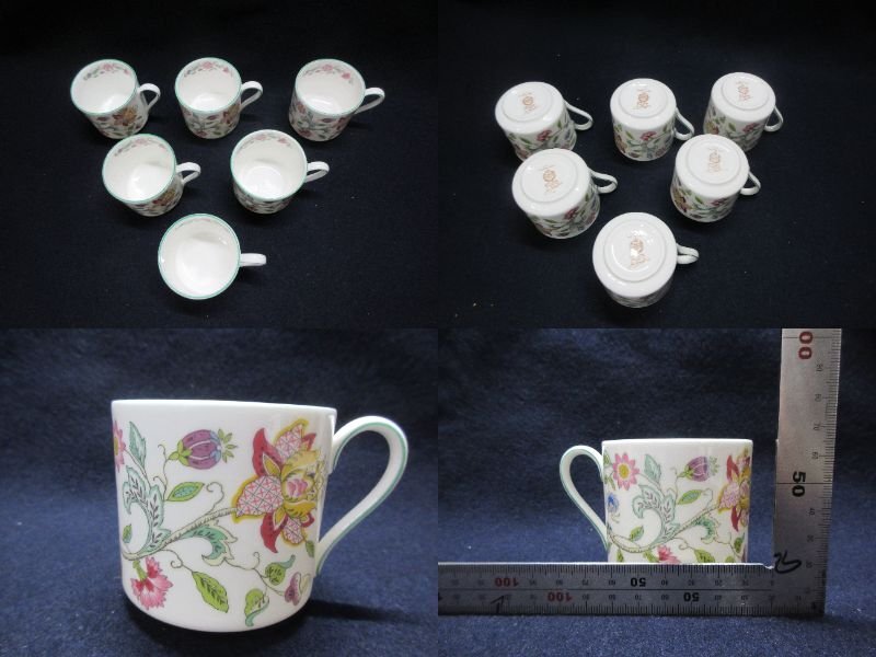 yo5 MINTON ミントン HADDON HALL ハドンホール カップ&ソーサー 6客 まとめ カップ ソーサー C&S 【星見】_画像4
