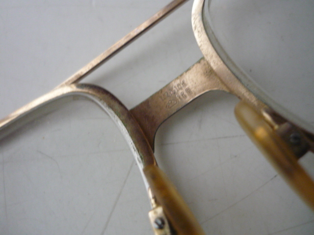  очки старый очки low ten stock RODENSTOCK 1/20 10K 16mm 40 год примерно передний. очки. 