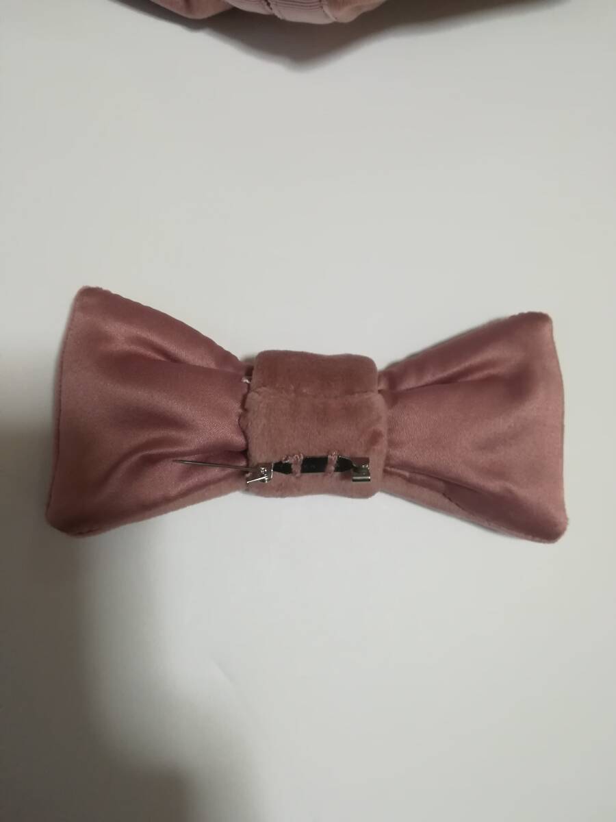 M'S GRACY 24AW リボンブローチ付 ベルべットジップアップパーカー サイズ36_画像8