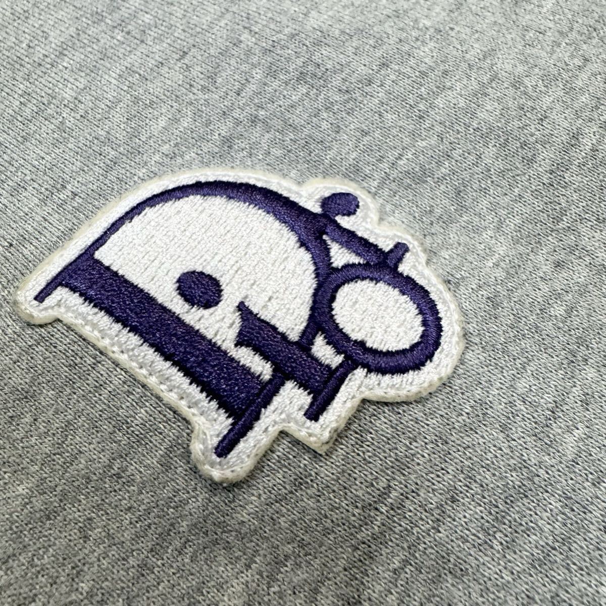 335『極美品・現行タグ』 DIOR ディオール メンズ オブリーク ロゴ 刺繍 プルオーバー パーカー スウェット フーディ グレー Lサイズ_画像3