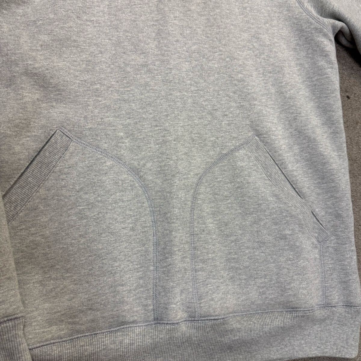 335『極美品・現行タグ』 DIOR ディオール メンズ オブリーク ロゴ 刺繍 プルオーバー パーカー スウェット フーディ グレー Lサイズ_画像6