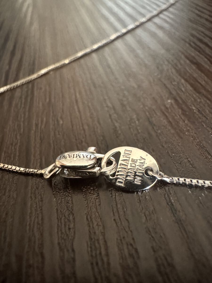 обычная цена 15 десять тысяч иен Damiani 18K белое золото колье LEON Safari размещение модель 50cm