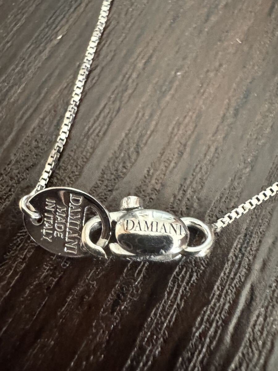  обычная цена 15 десять тысяч иен Damiani 18K белое золото колье LEON Safari размещение модель 50cm