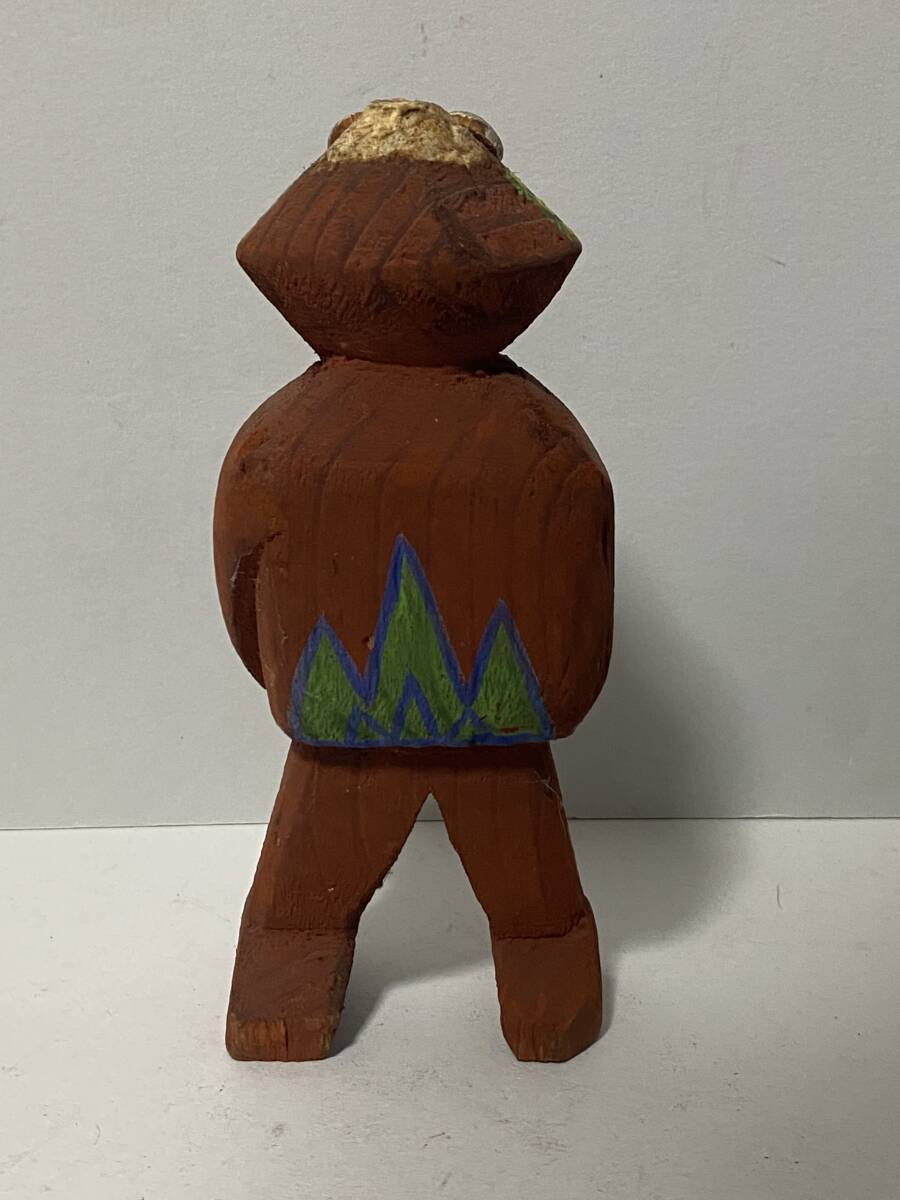 【郷土玩具】朝鮮 木彫り 神福_画像2