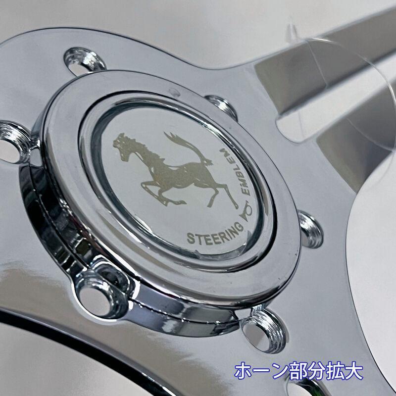 33cm чисто-белый отправка в тот же день! высококлассный дерево руль QSW1003-W1