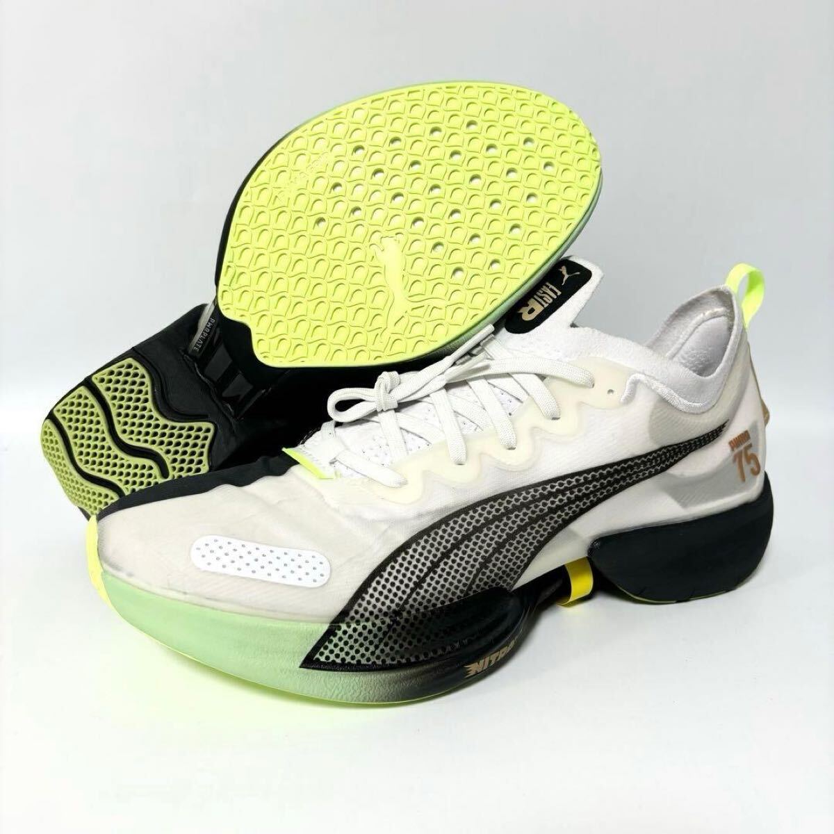 新品 プーマ ファストR ナイトロ エリート ラン 75 ブラック ホワイト 29.0 マラソン 陸上 ランニングシューズ 377804-01_画像2