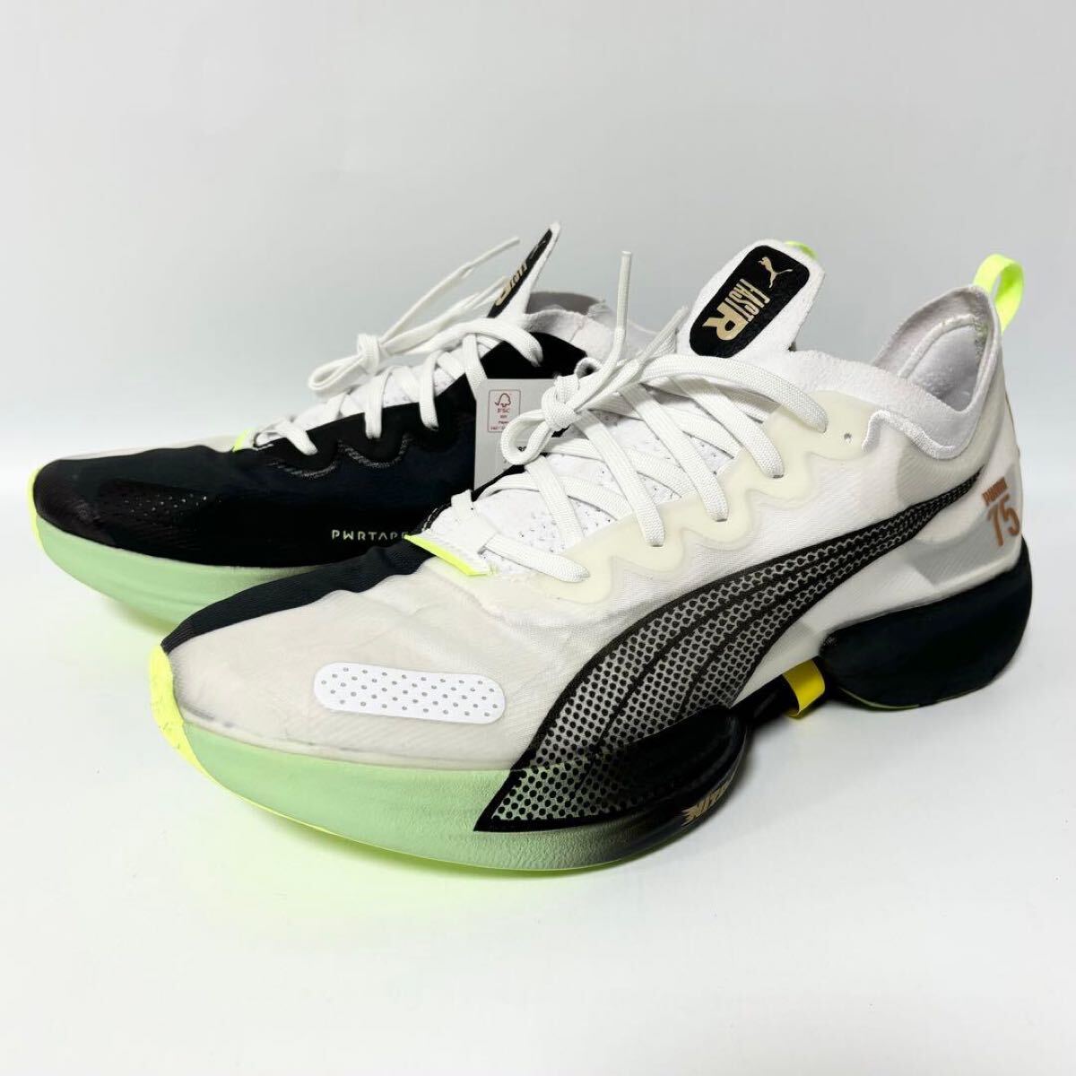 新品 プーマ ファストR ナイトロ エリート ラン 75 ブラック ホワイト 29.0 マラソン 陸上 ランニングシューズ 377804-01_画像3