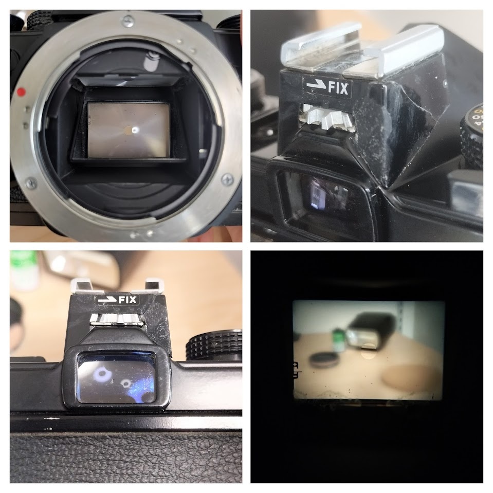 OLYMPUS OM-1 ブラック / OM-SYSTEM F.ZUIKO AUTO-S F1.8 50mm ストロボ 革ケース付き フィルムカメラ 簡易動作確認済 ジャンク 53c512_画像8