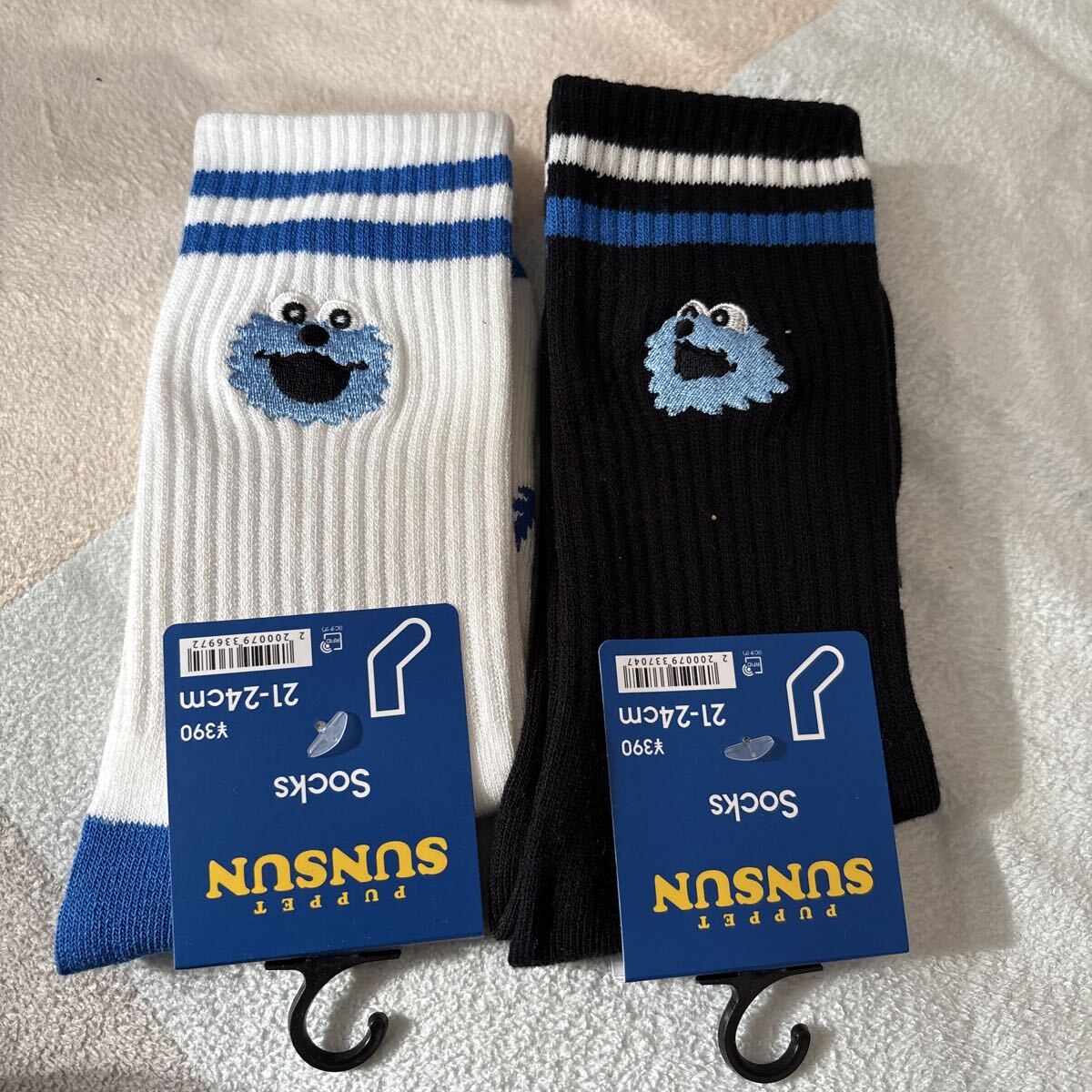 パペットスンスン GU ソックス 2足セット 21-24cm_画像1