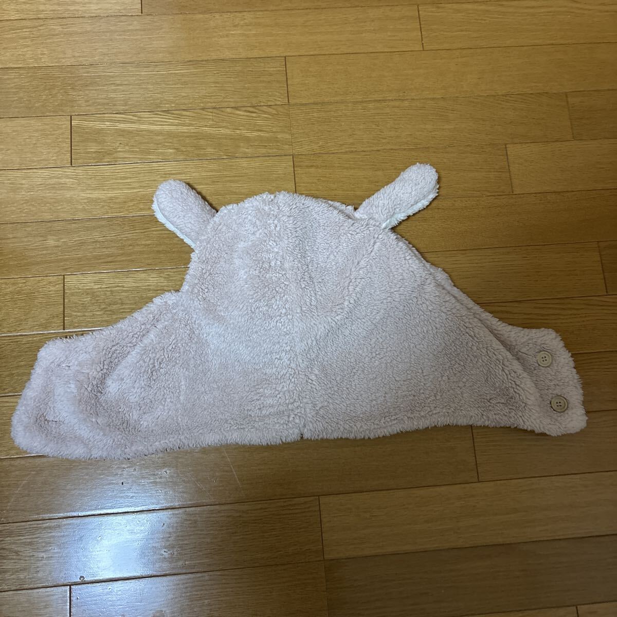 フード付きうさぎ　フードマフラー_画像3