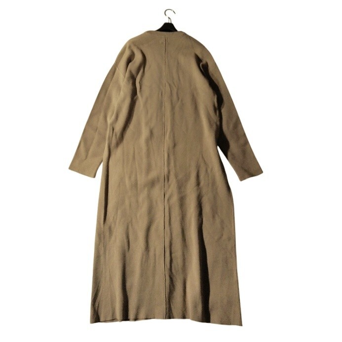 62 【URBAN RESEARCH DOORS】 アーバンリサーチ ニットワンピース ロングワンピース 長袖 ベージュ 無地 シンプル クルーネック 丸首 秋冬_画像6