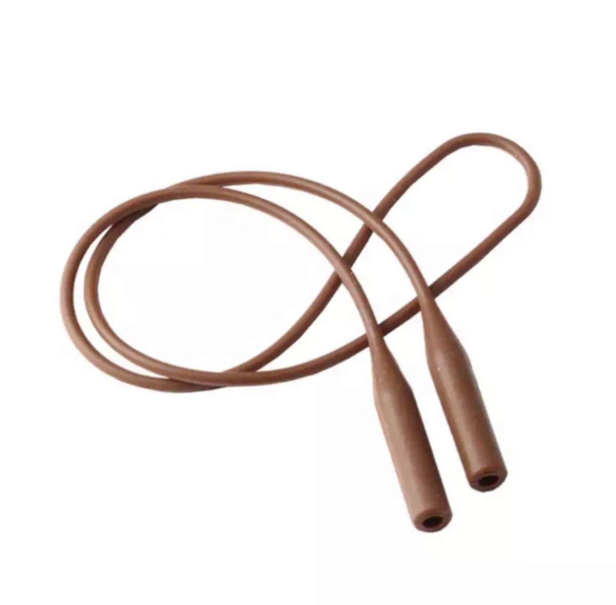 新品 茶色 眼鏡ホルダー シリコーン ストラップ メガネ 眼鏡 シリコン メガネロープ 眼鏡ロープ メガネストラップ 眼鏡ストラップ_画像5