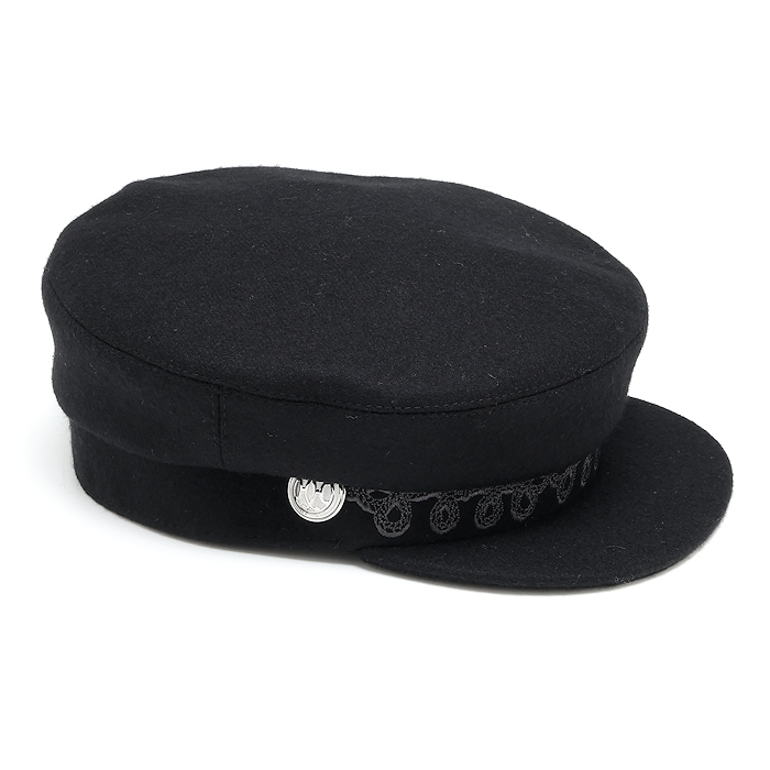 新品同様 エルメス カブール アン フィネス キャスケット 58 ウール ブラック レディース HERMES_画像3