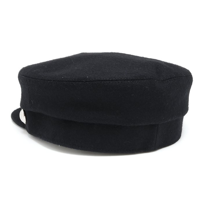 新品同様 エルメス カブール アン フィネス キャスケット 58 ウール ブラック レディース HERMES_画像4