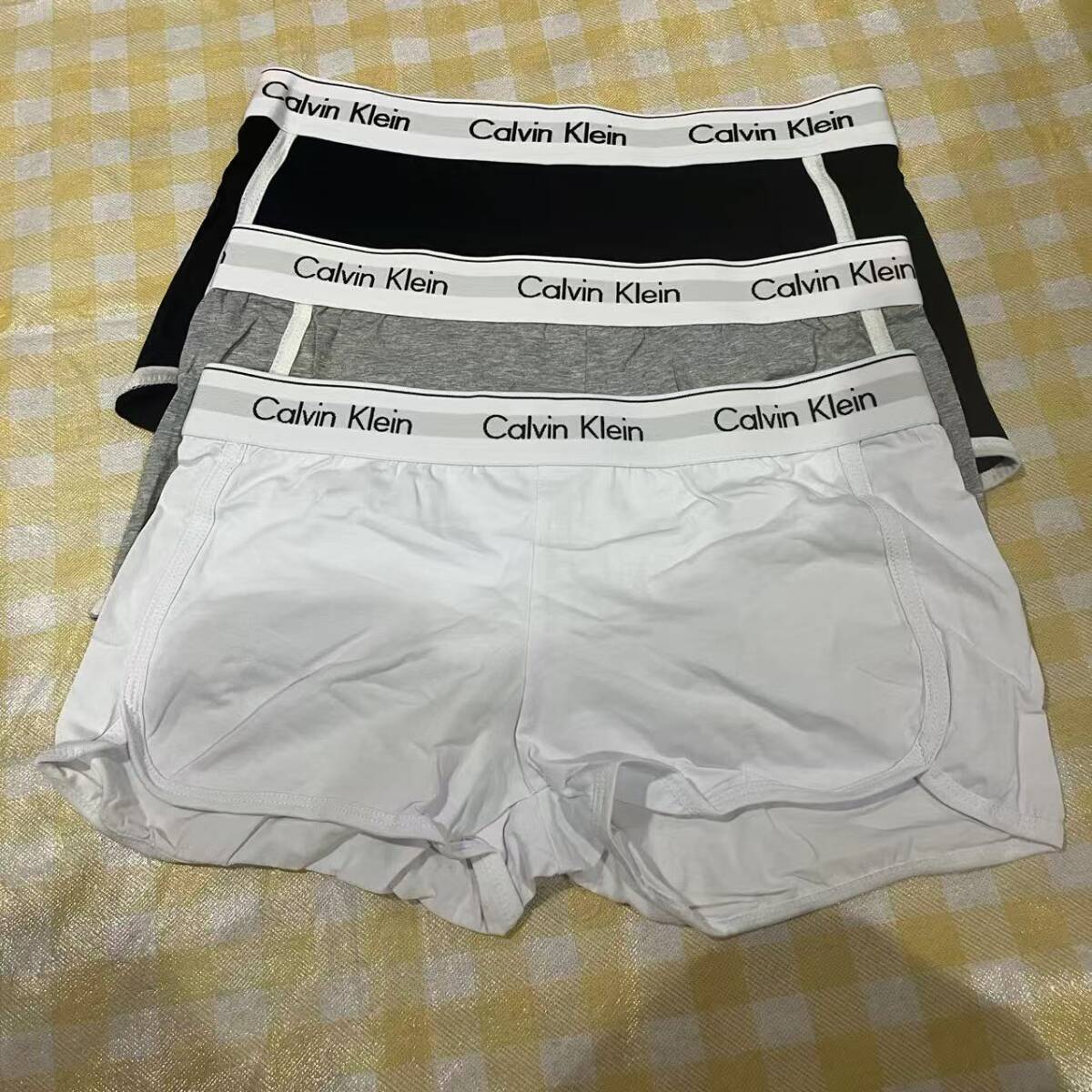 未使用 カルバンクライン　レディース　ハーフパンツ　3点セット Lサイズ 下着_画像1