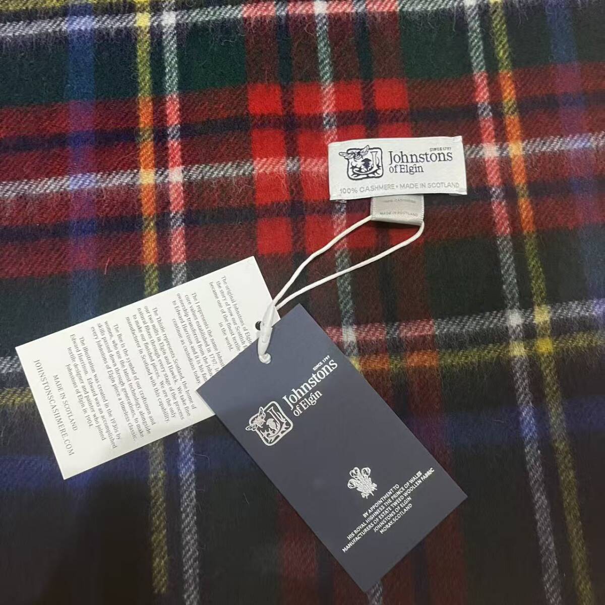 Johnstons ジョンストンズ カシミア 大判ストール マフラー_画像3