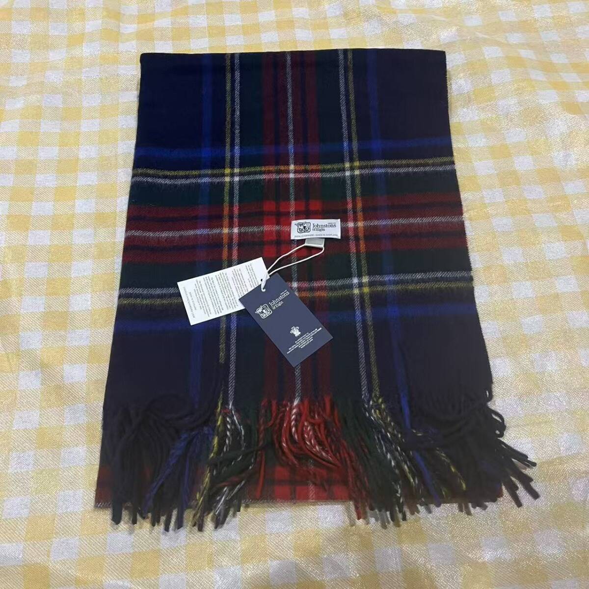 Johnstons ジョンストンズ カシミア 大判ストール マフラー_画像1