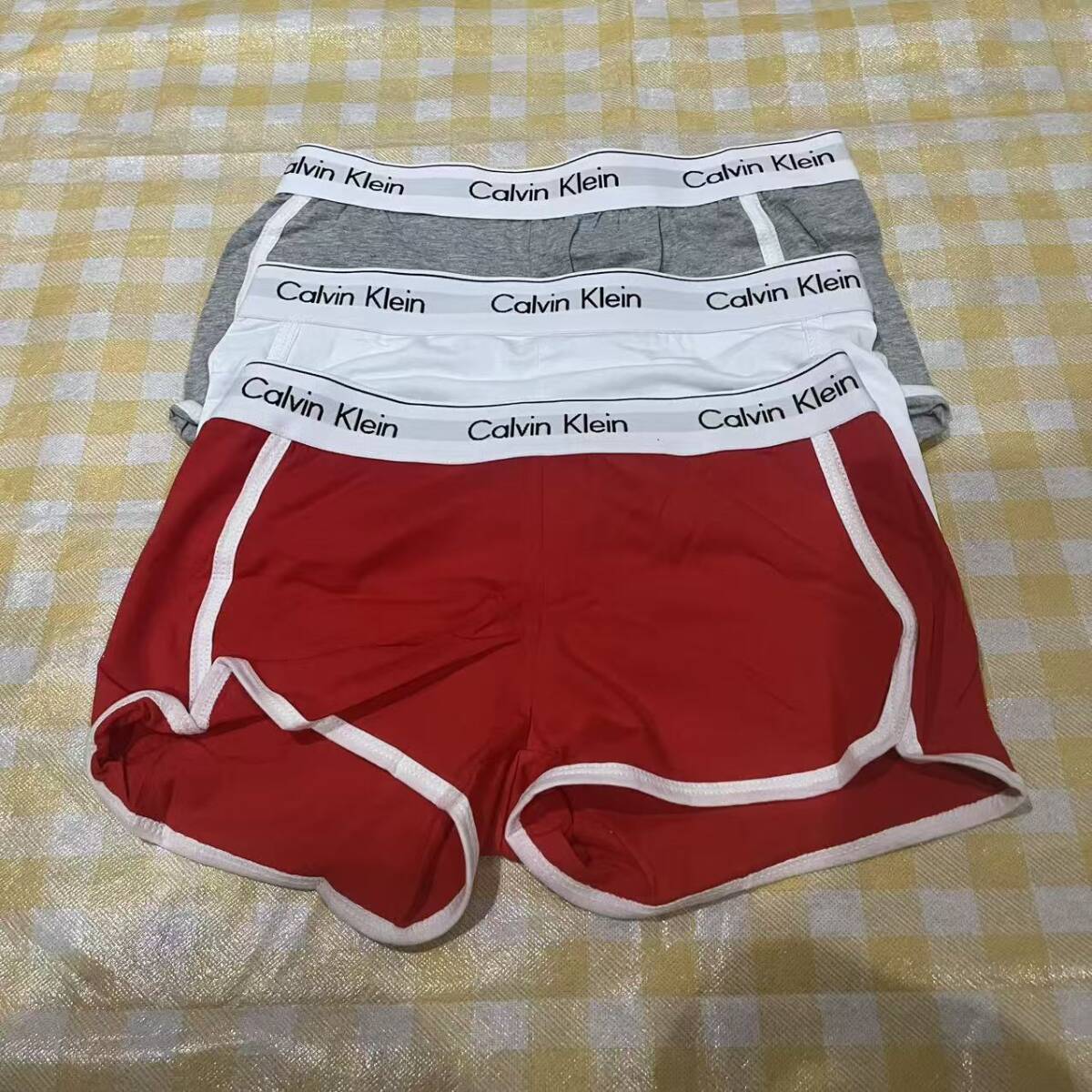 未使用 カルバンクライン　レディース　ハーフパンツ　3点セット Sサイズ 下着_画像1