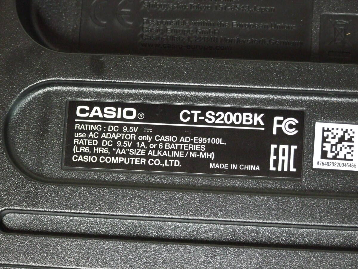 CASIO　CT-S200BK　２２年製　本体のみ_画像9
