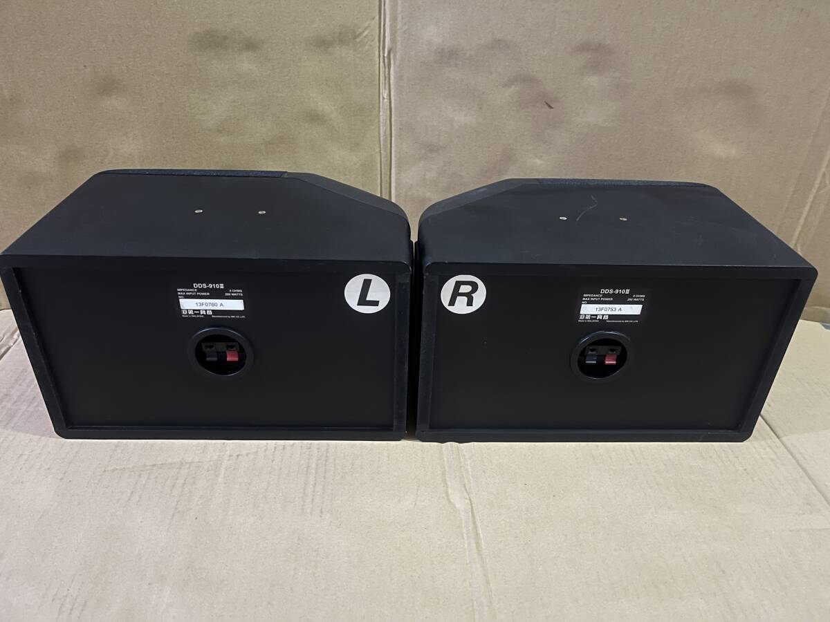 200W DAM デュアルツイーター搭載 CyberPro DDS-910Ⅲ L:R 1ペア 中古動作確認済み 第一興商 スピーカー カラオケ_画像4