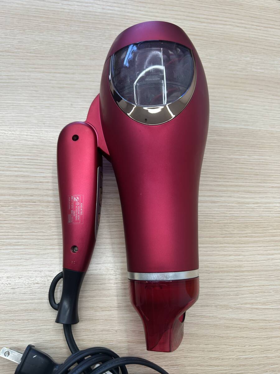 ☆6430 KOIZUMI/コイズミ ドライヤー MONSTER KHD-W760 レッド 動作・温風/冷風確認済み_画像4
