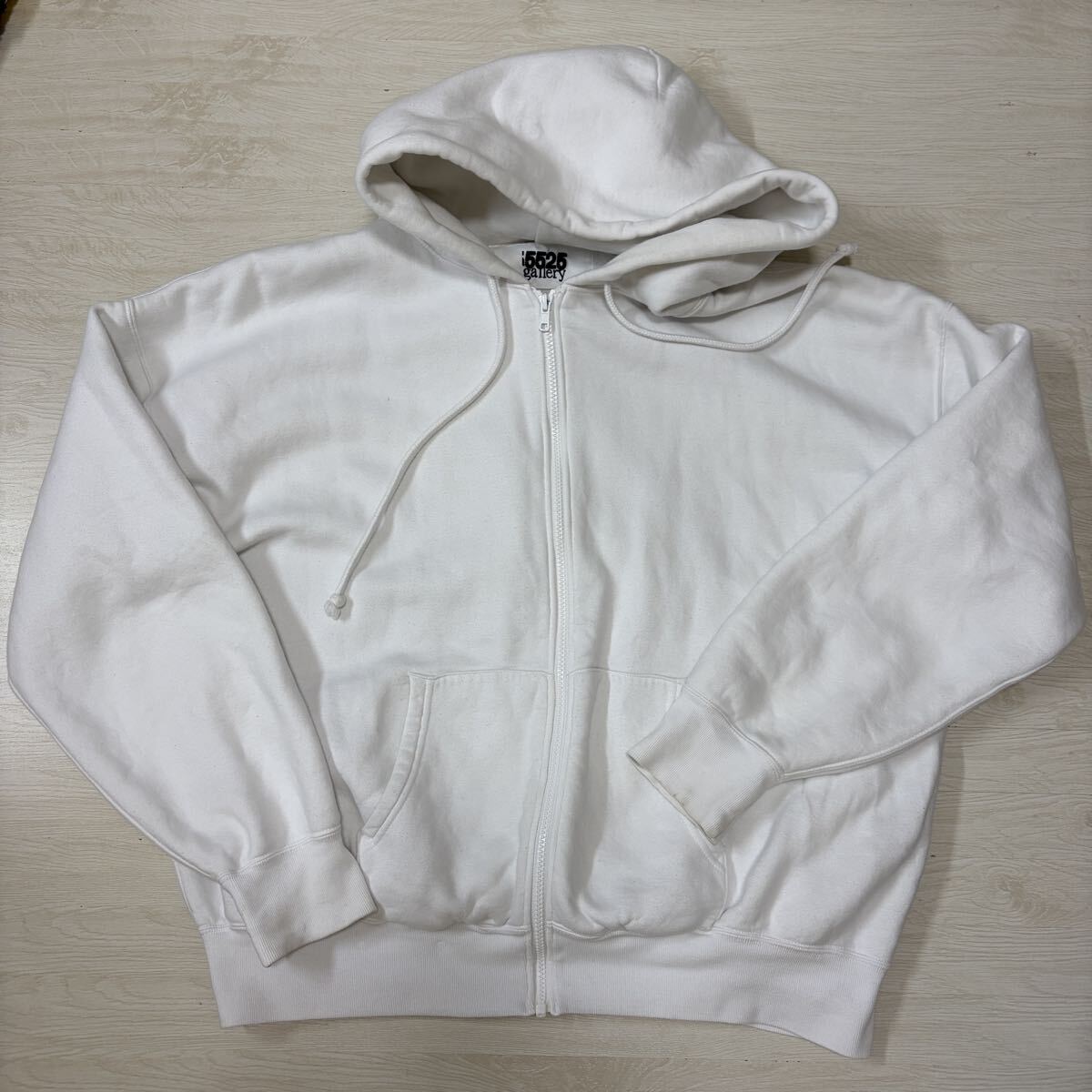 AURALEE 5525gallery ホワイト ジップアップパーカー パーカー フーディー_画像1