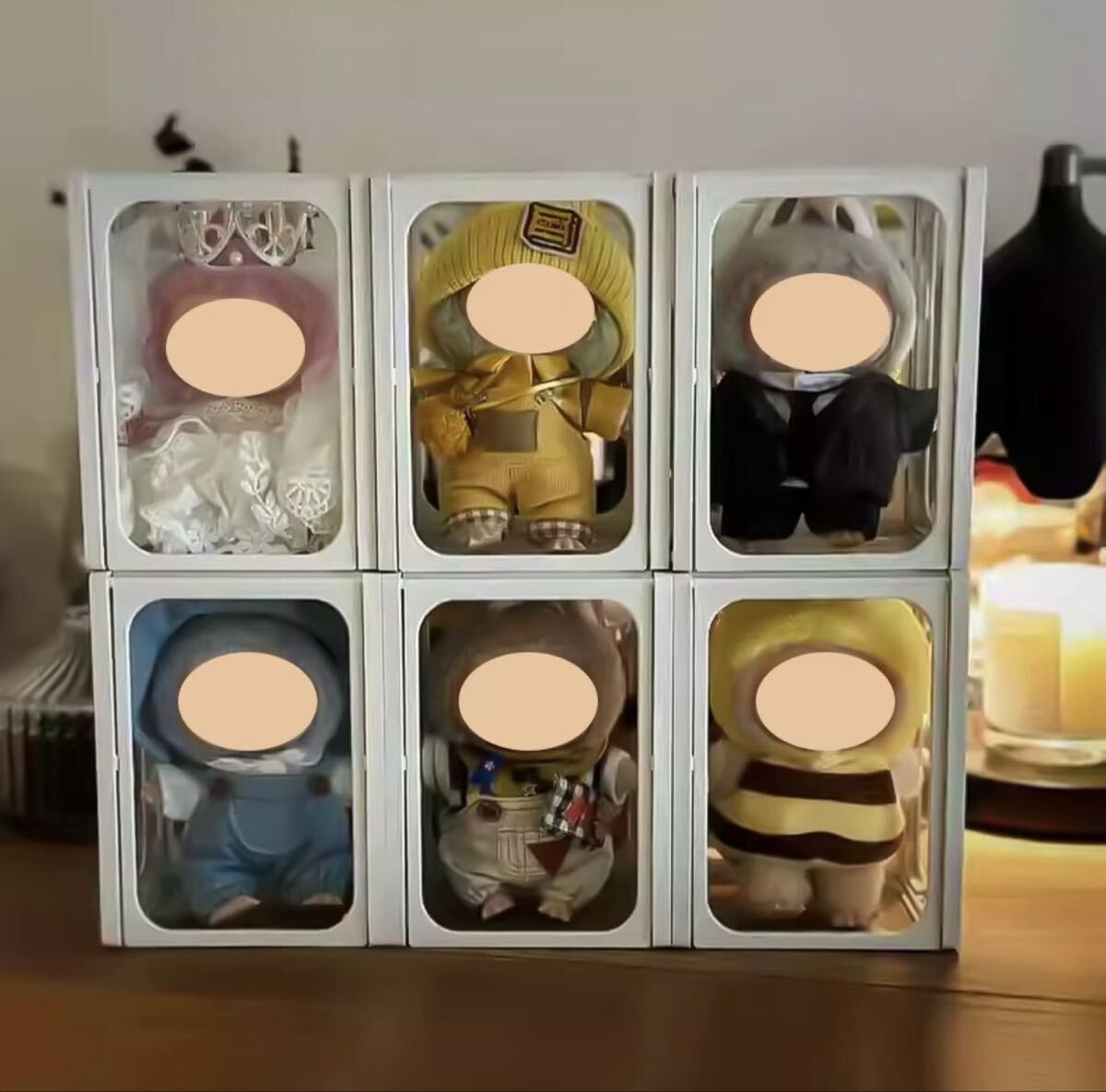 ぬいぐるみガラス収納ボックス ミステリーボックス収納ケース オーガナイザーボックス クラシックドールディスプレ ②_画像3