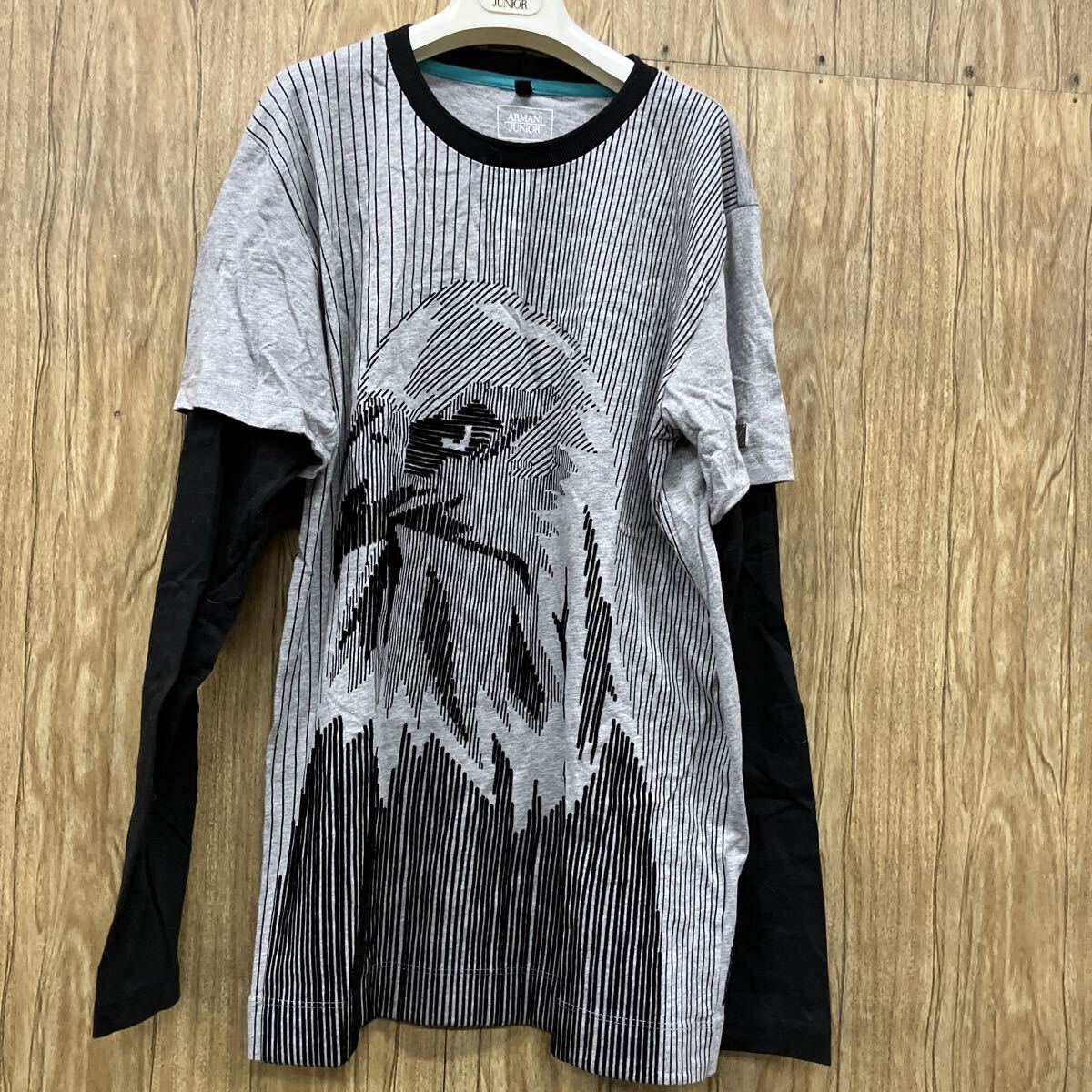 ARMANI JUNIOR/アルマーニジュニア Tシャツ/長袖シャツ サスペンダー ネクタイ/12A 8A 4A タグ付あり 8点まとめて_画像6