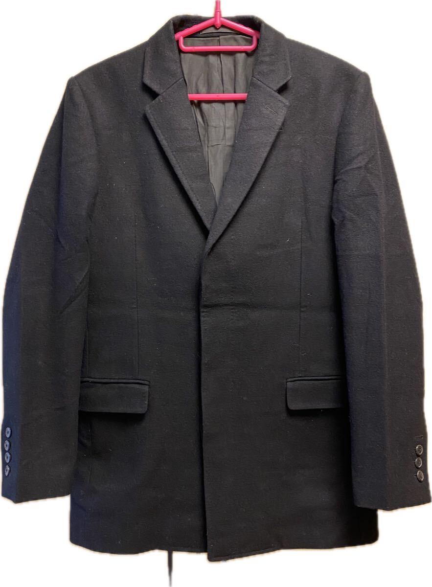 正規 15AW LAD MUSICIAN ラッドミュージシャン チェスターコート 黒 42 2215-311_画像1