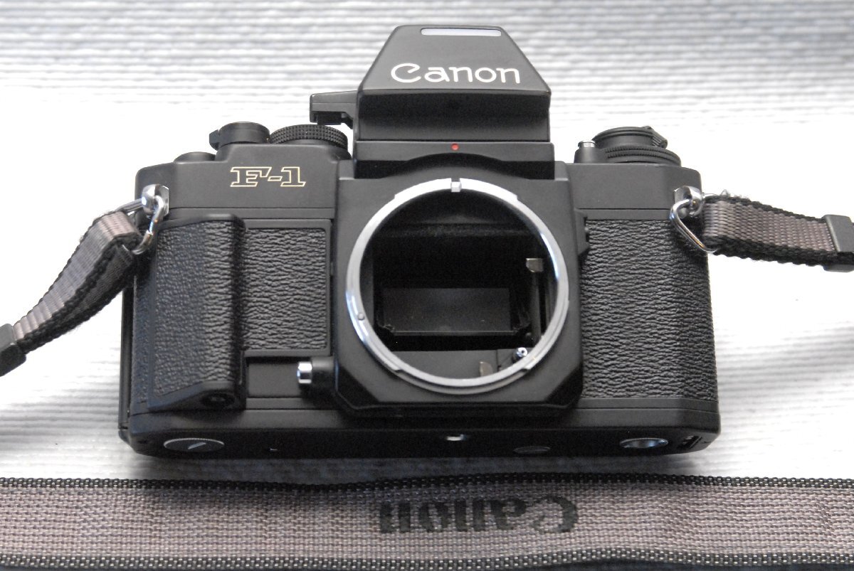 ( красивый )Canon Canon пик однообъективный зеркальный камера NEW F-1 корпус +(AE искатель есть ) редкий работа товар ( коррозия нет )