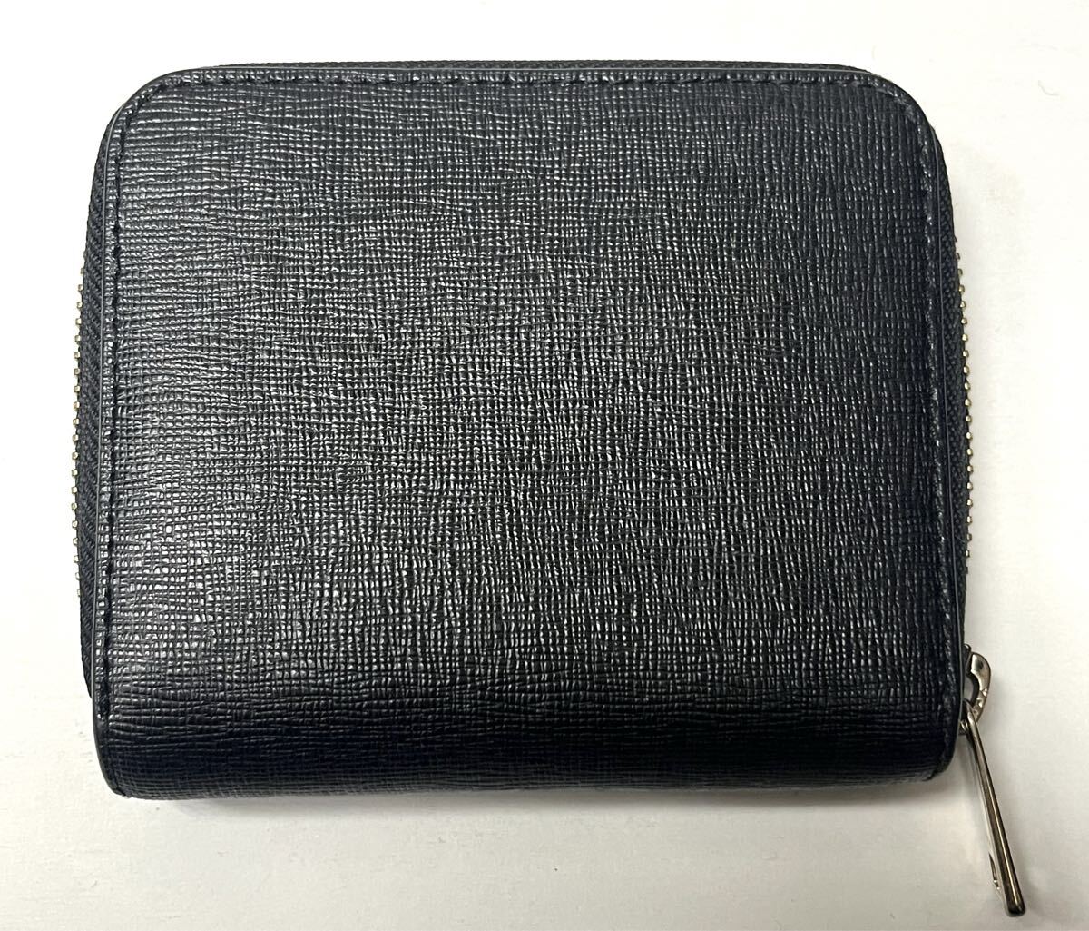 FURLA★フルラ★バビロン レザー ラウンドファスナー 二つ折り財布 無地/ブラック_画像6