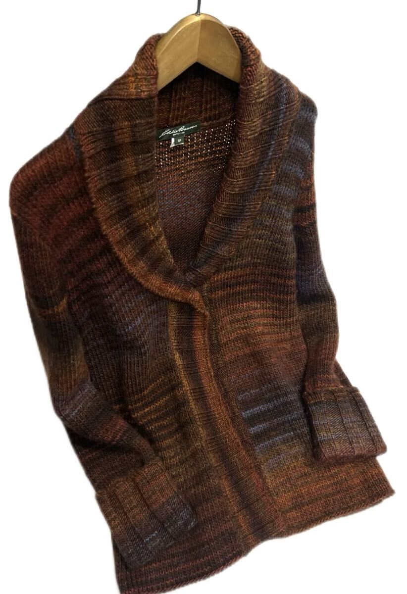 Eddie Bauer★エディー・バウアー★(SP）厚手 ウール混 ニット カーディガン_画像5